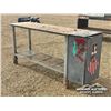 Image 1 : 2 X 6 FT. STEEL WORKBENCH W/CABINET
