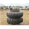 Image 1 : (2) ROAD KING 18.4-38 OUTSIDE DUALLY TRACTOR TIRES