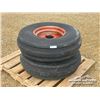 Image 2 : (2) FIRESTONE 10-16 FRONT TRACTOR TIRES W/RIMS