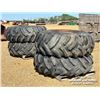 Image 4 : (4) GOODYEAR 23.1-30 TRACTOR TIRES & RIMS