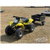 Image 1 : SUZUKI LT80 2 STROKE ATV W/ TRAILER