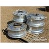 Image 2 : (5) 24.5 ALUMINUM TRUCK WHEELS