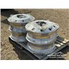 Image 4 : (5) 24.5 ALUMINUM TRUCK WHEELS