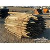 Image 1 : BUNDLE OF 6 FT. TREATED FENCE POSTS