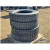Image 3 : (4) 11R24.5 TRUCK TIRES