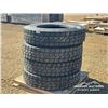 Image 4 : (4) 11R24.5 TRUCK TIRES