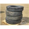 Image 4 : (4) 11R24.5 TRUCK TIRES