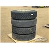 Image 1 : (4) 11R22.5 TRUCK TIRES