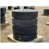 Image 3 : (4) 11R22.5 TRUCK TIRES