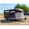 Image 2 : 1997 GOERTZEN 16 FT. T/A LIVESTOCK TRAILER