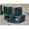 Image 1 : (3) TOMBSTONE ROUND BALE FEEDERS