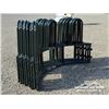 Image 7 : (3) TOMBSTONE ROUND BALE FEEDERS