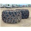 Image 3 : (2) GENERAL DH73X44.00-32 CHAINED SKIDDER TIRES