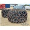 Image 4 : (2) GENERAL DH73X44.00-32 CHAINED SKIDDER TIRES