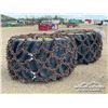 Image 5 : (2) GENERAL DH73X44.00-32 CHAINED SKIDDER TIRES