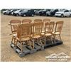 Image 4 : (10) WOODEN KITCHEN CHAIRS