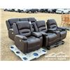 Image 1 : RECLINING SOFA W/LOVESEAT & CHAIR