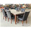 Image 3 : MARBLE TABLE WITH (6) CHAIRS