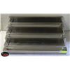 Image 1 : STAINLESS STEEL 3 STEP DISPLAY SHELF