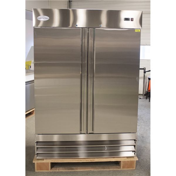 NEW CHEFS MATE 2 DOOR STAINLESS STEEL COOLER