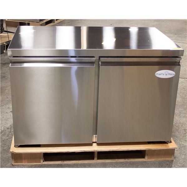 NEW 48" CHEFS MATE UNDER COUNTER FREEZER