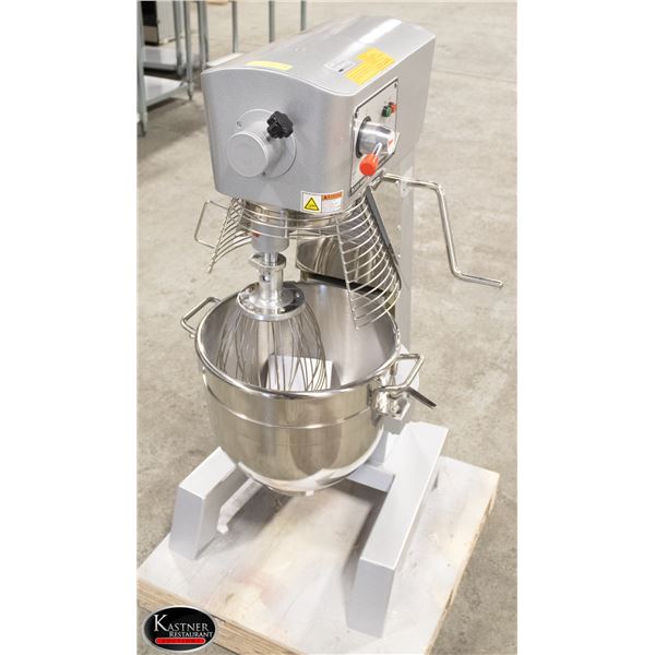 NEW CHEFS MATE 30 QUART MIXER W/ ATTACHMENTS