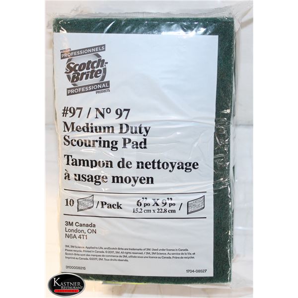 2 PACKS OF SCOTCH BRITE #97 MEDIUM DUTY SCOURING