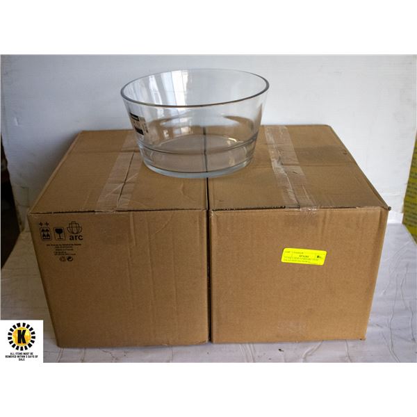 2 CASE 6 NEW LUMINARC 25CM SALAD SERVING BOWLS
