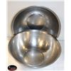 Image 1 : 2 - 16" DAIMETER STAINLESS STEEL MIXING BOWLS
