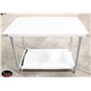 Image 1 : NEW 30" X 48" 18GA STAINLESS STEEL WORK TABLE W/