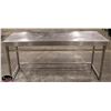 Image 1 : S/S WORK TABLE 71" X 30" X 32"