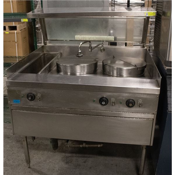 DOUBLE SOUP WARMING STATION W/ SNEEZE GUARD