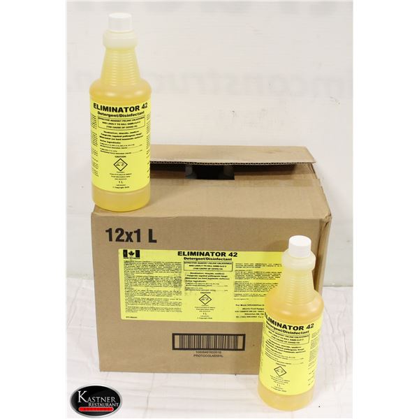 CASE OF 12 X 1L ELIMINATOR 42 DETERGENT /