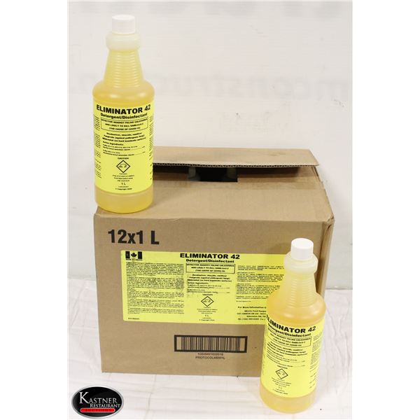CASE OF 12 X 1L ELIMINATOR 42 DETERGENT /