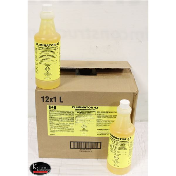 CASE OF 12 X 1L ELIMINATOR 42 DETERGENT /