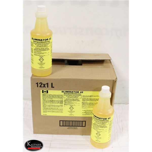 CASE OF 12 X 1L ELIMINATOR 42 DETERGENT /