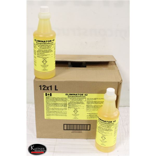 CASE OF 12 X 1L ELIMINATOR 42 DETERGENT /