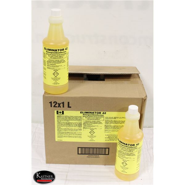 CASE OF 12 X 1L ELIMINATOR 42 DETERGENT /