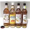 Image 1 : 4 ASSORTED MONIN SYRUPS