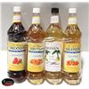 Image 1 : 4 ASSORTED MONIN SYRUPS