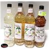Image 1 : 4 ASSORTED MONIN SYRUPS