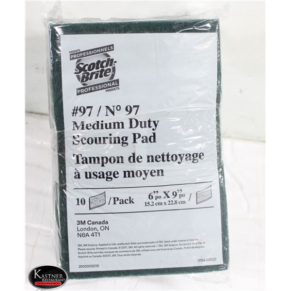 20 NEW SCOTCH BRITE MEDIUM DUTY SCOVERING PADS
