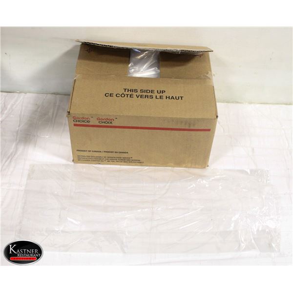 BOX OF APPROX 500 GORDON CHOICE 12LB 8"X, 4"X, 20"