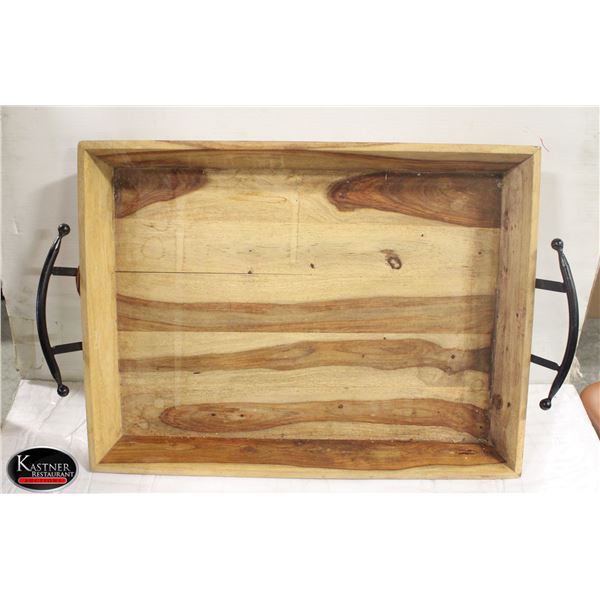24" X 18" WOOD DISPLAY TRAY