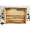 Image 1 : 24" X 18" WOOD DISPLAY TRAY