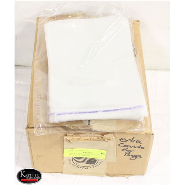 BOX OF APPROX 800 5.25"X, 7.25" BIAXIALLY ORIENTED