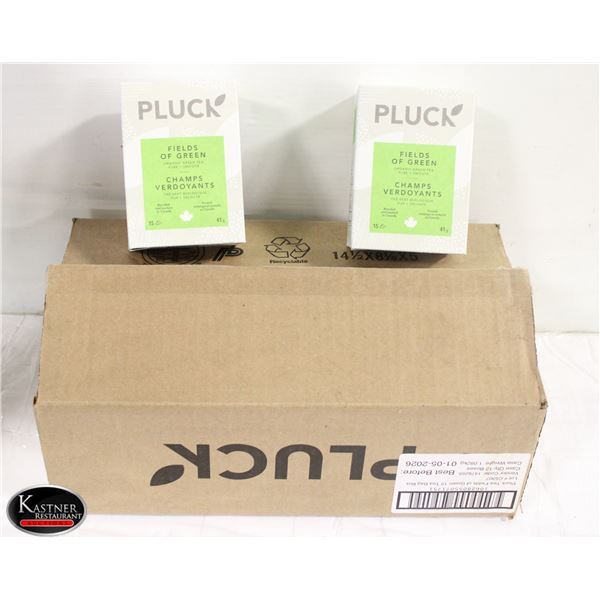 LOT OF 10 PLUCK FIELDS OF GREEN ORGANIC GREENTEA