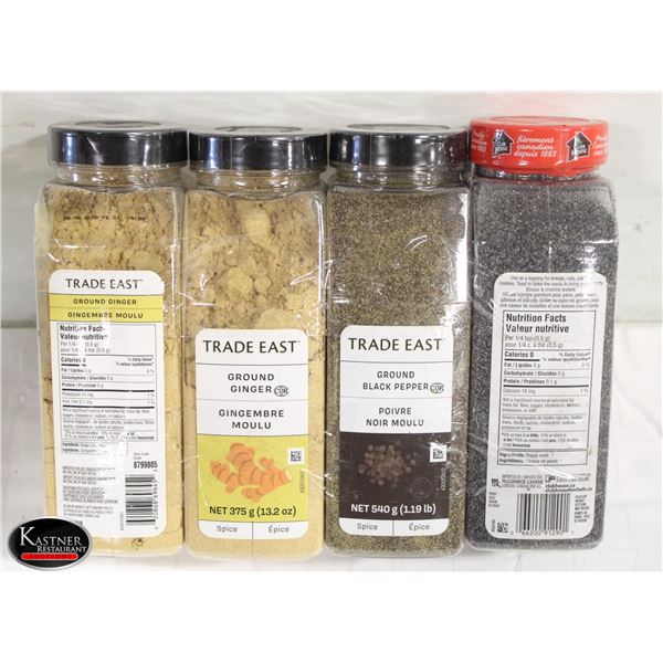 4 ASSORTED SPICES
