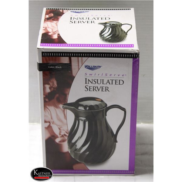 NEW 42OZ VOLLRATH SWIRL SERVE INSULATED SERVER