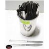 Image 1 : 30 ASSORTED FORKS & 30 KNIVES ( ALL S/S )